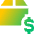 Shipment Price Icon from Sharp Gradient Set