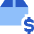 Shipment Price Icon from Sharp Flat Set
