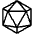 Dice D20 Icon from Ultimate Light Set