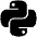 Python Icon from Font Awesome Solid Set