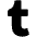 Tumblr Icon from Font Awesome Solid Set