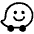 Waze Icon from Font Awesome Solid Set
