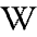 Wikipedia W Icon from Font Awesome Solid Set