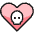 Breakup Heart Skull Icon from Ultimate Colors Set