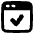 Browser Check Icon from Plump Solid Set