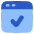 Browser Check Icon from Plump Flat Set