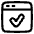 Browser Check Icon from Plump Line Set