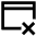 Browser Delete Icon from Sharp Line Set