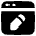 Browser Edit Icon from Plump Solid Set