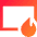 Browser Favorite Fire Icon from Sharp Gradient Set