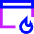 Browser Favorite Fire Icon from Sharp Neon Set