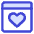 Browser Favorite Heart Icon from Core Duo Set