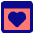 Browser Favorite Heart Icon from Core Pop Set