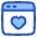 Browser Favorite Heart Icon from Plump Duo Set