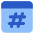 Browser Hash Icon from Core Flat Set