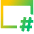 Browser Hash Icon from Sharp Gradient Set