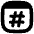 Browser Hash Icon from Flex Solid Set