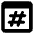 Browser Hash Icon from Core Solid Set