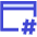 Browser Hash Icon from Sharp Duo Set