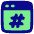 Browser Hash Icon from Plump Pop Set