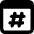 Browser Hash Icon from Micro Solid Set