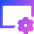 Browser Setting Cog Icon from Sharp Gradient Set