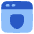 Browser Shield Icon from Plump Flat Set