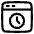 Browser Time Icon from Plump Line Set