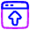 Browser Upload Icon from Plump Neon Set