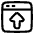Browser Upload Icon from Plump Line Set