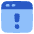 Browser Warning Icon from Plump Flat Set