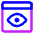 Web Browser Preview View Count Icon from Core Neon Set