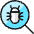 Computer Bug Search Icon from Ultimate Colors Set