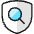 Shield Search Icon from Ultimate Colors Set | Free Download as SVG Vector and Transparent PNG | Streamline icons