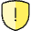 Shield Warning Icon from Ultimate Colors Set