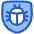 Bug Antivirus Shield Icon from Plump Duo Set