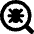 Bug Search Icon from Core Solid Set