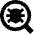 Bug Search Icon from Sharp Remix Set