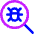 Bug Search Icon from Core Neon Set