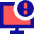 Threat Monitor Icon from Sharp Pop Set