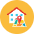House Location Icon from Kameleon Colors - Free Set