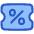 Discount Percent Coupon icon - Free transparent PNG, SVG. No sign up needed.