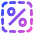 Discount Percent Cutout Icon from Plump Gradient Set