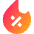 Discount Percent Fire icon - Free transparent PNG, SVG. No sign up needed.