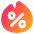 Discount Percent Fire Icon from Plump Gradient Set | Free Download as SVG Vector and Transparent PNG | Streamline icons