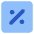 Discount Percent Square Icon from Core Flat Set