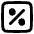 Discount Percent Square Icon from Plump Remix Set