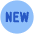 Tag New Circle Icon from Plump Flat Set