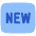 Tag New Square Icon from Plump Flat Set