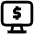 Dollar Monitor Icon from Atlas Line Set